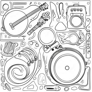 Page A Colorier Decoute Dinstruments De Musique 35494-29532