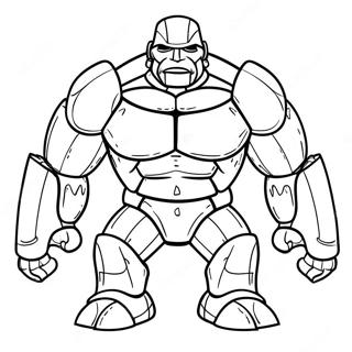 Page A Colorier De Golem De Fer 35543-29566