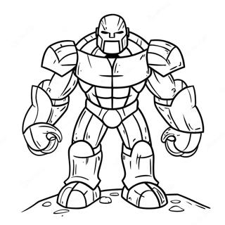 Page A Colorier De Golem De Fer 35543-29568