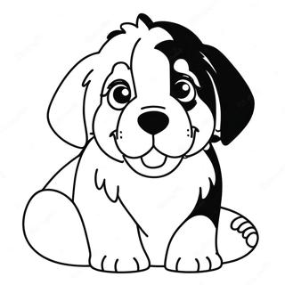 Page A Colorier De Chiot De Chien De Montagne Bernois Mignon 35564-29586