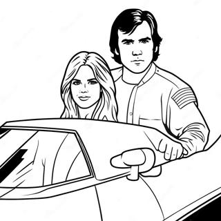 Page A Colorier De Bo Et Luke Duke Dans Le General Lee 35594-29609