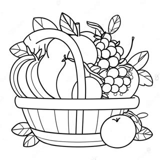 Page A Colorier De Panier De Fruits 35603-29615