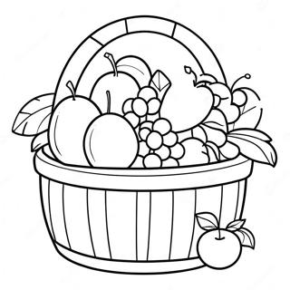 Page A Colorier De Panier De Fruits 35603-29616