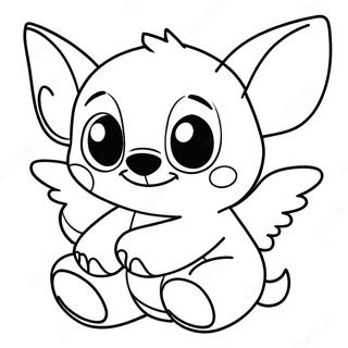 Page A Colorier De Lamitie Adorable Entre Stitch Et Angel 3560-2893