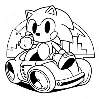 Voiture Sonic Pages À Colorier