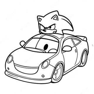 Page A Colorier De Voiture Sonic 35653-29655