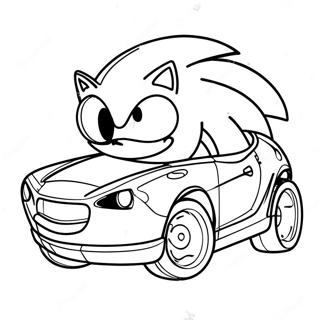 Page A Colorier De Voiture Sonic 35653-29656