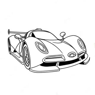 Page A Colorier De Voiture De Course Sonic Rapide 35654-29658