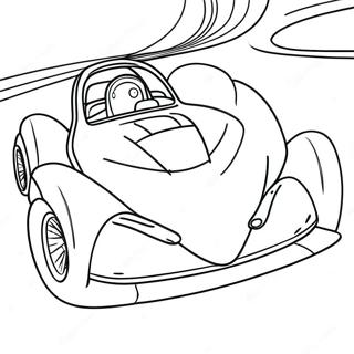 Page A Colorier De Voiture De Course Sonic Rapide 35654-29660