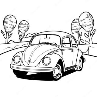 Page A Colorier Vw Coccinelle Classique 35663-29664