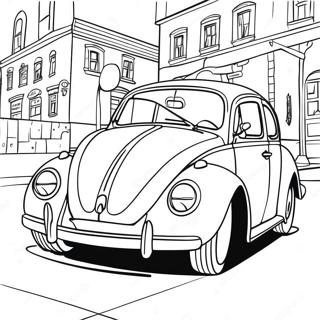 Page A Colorier Vw Coccinelle Style Vintage 35664-29666