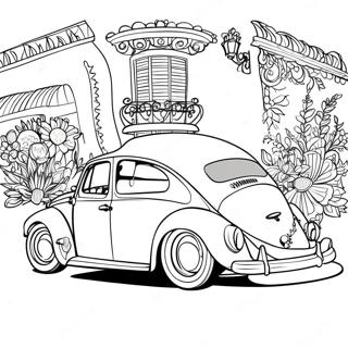 Page A Colorier Vw Coccinelle Style Vintage 35664-29668