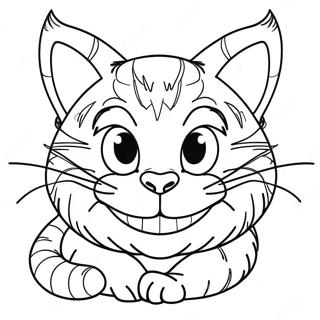 Page A Colorier Du Chat De Cheshire 35683-29679