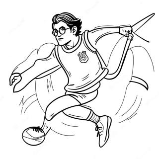 Harry Potter Quidditch Pages À Colorier