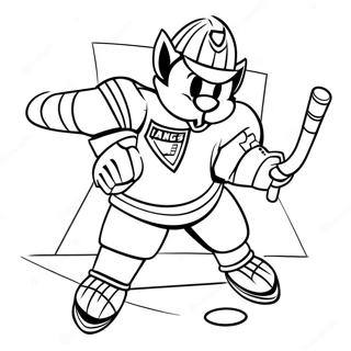 Page A Colorier Mascotte Des New York Rangers 35734-29721