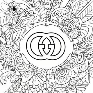 Page A Colorier Logo Gucci 35743-29728