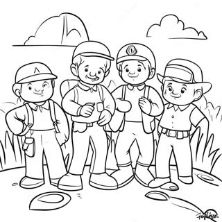 Page A Colorier Santiago Et Ses Amis En Aventure 35864-29826