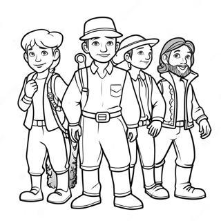 Page A Colorier Santiago Et Ses Amis En Aventure 35864-29828