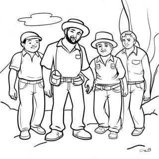 Page A Colorier Santiago Et Ses Amis En Aventure 35864-29930