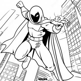 Page A Colorier Moon Knight En Action 35884-29841