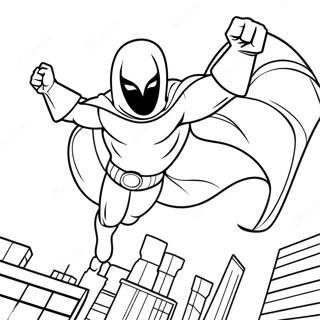 Page A Colorier Moon Knight En Action 35884-29843