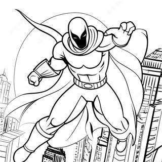 Page A Colorier Moon Knight En Action 35884-29844