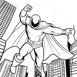 Page A Colorier Moon Knight En Action 35884-29941