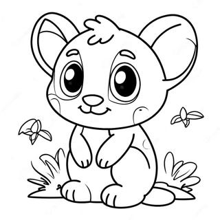 Page A Colorier Un Animal Mignon Et Dur 35893-29949