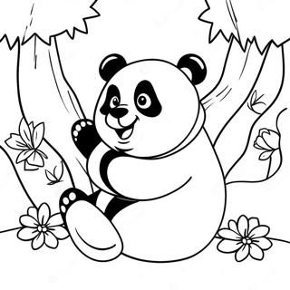 Page A Colorier Un Panda Joueur 35894-29850