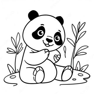 Page A Colorier Un Panda Joueur 35894-29852