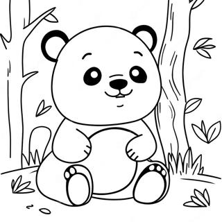 Page A Colorier Un Panda Joueur 35894-29945