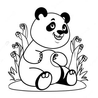 Page A Colorier Un Panda Joueur 35894-29947