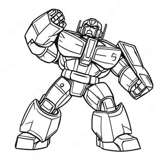 Ironhide En Pose De Combat Page A Colorier 35934-29881