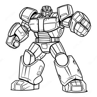 Ironhide En Pose De Combat Page A Colorier 35934-29882