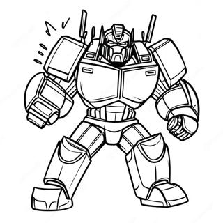 Ironhide En Pose De Combat Page A Colorier 35934-29978