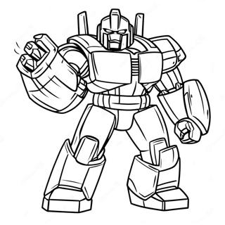 Ironhide En Pose De Combat Page A Colorier 35934-29979