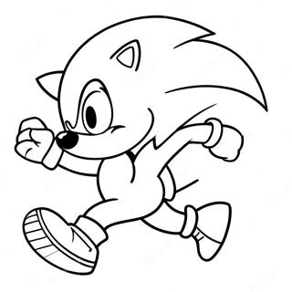 Page A Colorier Sonic Le Herisson Courant Vite 35954-29897