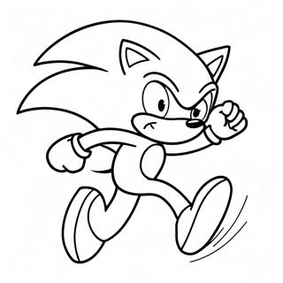 Page A Colorier Sonic Le Herisson Courant Vite 35954-29898