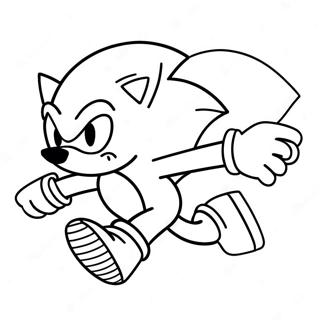 Page A Colorier Sonic Le Herisson Courant Vite 35954-29899