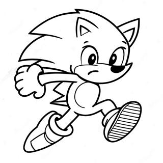 Page A Colorier Sonic Le Herisson Courant Vite 35954-29994