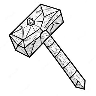 Page A Colorier De La Pioche Minecraft En Diamant 35974-30015