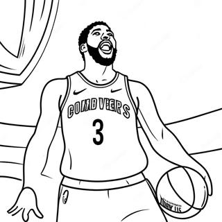 Page A Colorier Danthony Davis En Train De Dunker 35984-30022