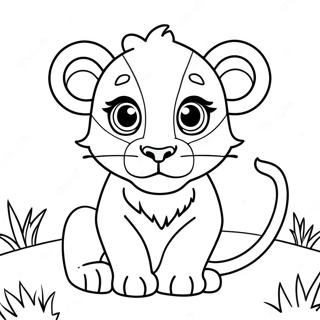 Page A Colorier Dun Lionceau Joueur 36004-30037