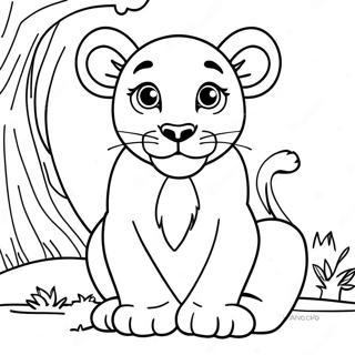 Page A Colorier Dun Lionceau Joueur 36004-30038