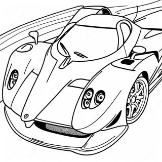 Page A Colorier Pagani Zonda En Action 36014-30056