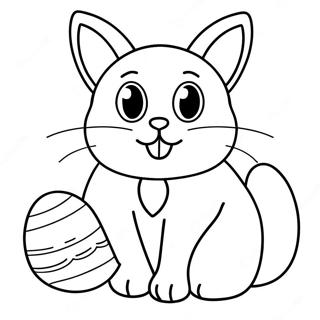 Page A Colorier Chat De Paques 36053-30063