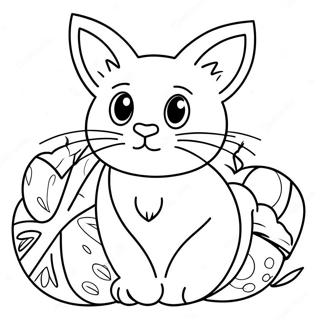 Page A Colorier Chat De Paques 36053-30064