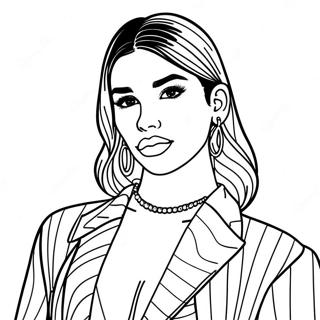 Dua Lipa Pages À Colorier