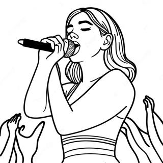 Page A Colorier Dua Lipa En Performance Sur Scene 36224-30217