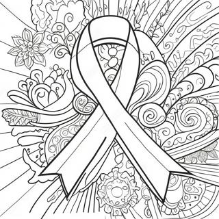 Page A Colorier Du Design Colore Du Ruban De Cancer 36274-30259